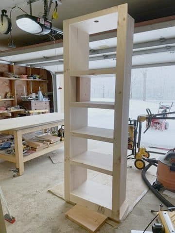 Tall freestanding bookcase, shop