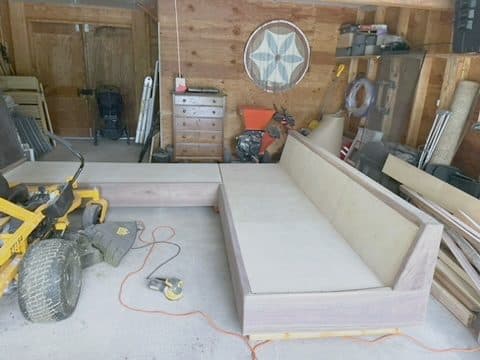L-platform w/ back panel, ply